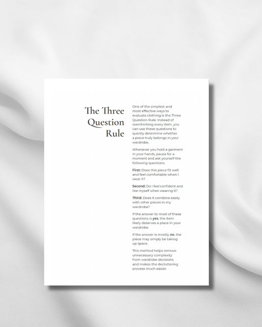 Simplify Your Wardrobe the French Way