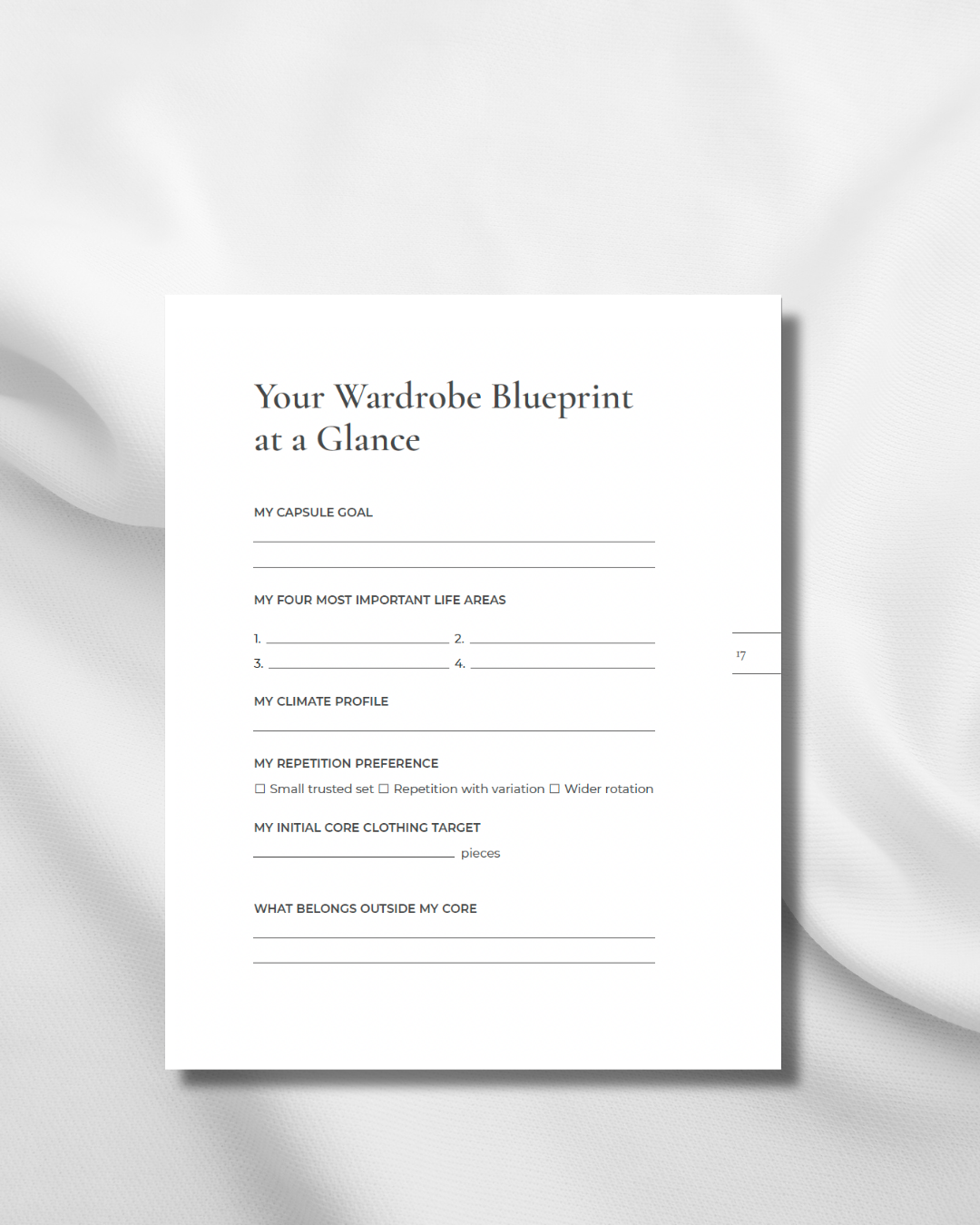 The Capsule Wardrobe Planner