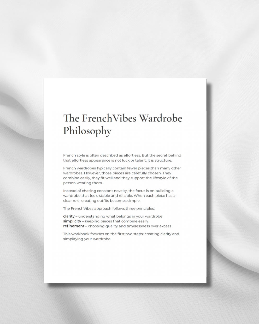 Simplify Your Wardrobe the French Way